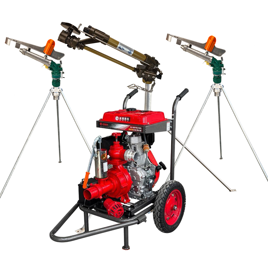 福州一体式灌溉机组 全套喷枪水带配齐 抗旱浇地神器